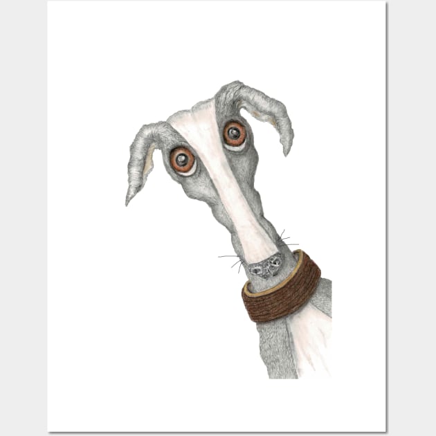 GREYHOUND Wall Art by haresandcritters